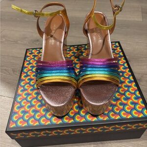 Kurt Geiger Multicolor Strappy Wedges